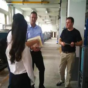 Canadian customers came to visit the factory