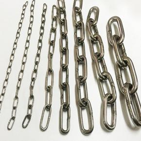 304 Stainless Steel Chain Long Ring Hanging Chain Lifting Clothes Drying Chain Anchor Chain Guardrail Anti-theft Chain Pet Dog Chain