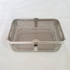 Supply 304 Stainless Steel Double-layer Cleaning Basket Medical Equipment Cleaning And Disinfection Mesh Basket Storage Basket