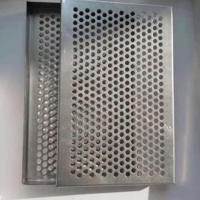 304 Punching Tray With Cover Punching Mesh Tray Drying Tray Filter Stainless Steel Baking Tray Sieve Tray