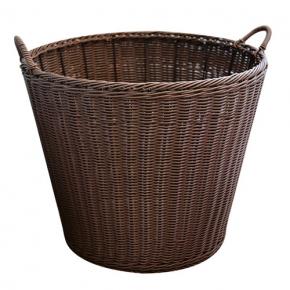 Imitation Rattan Hand-woven Basket Built-in Wire Reinforced Home Storage Storage Towel Storage Basket Hotel Dirty Clothes Basket